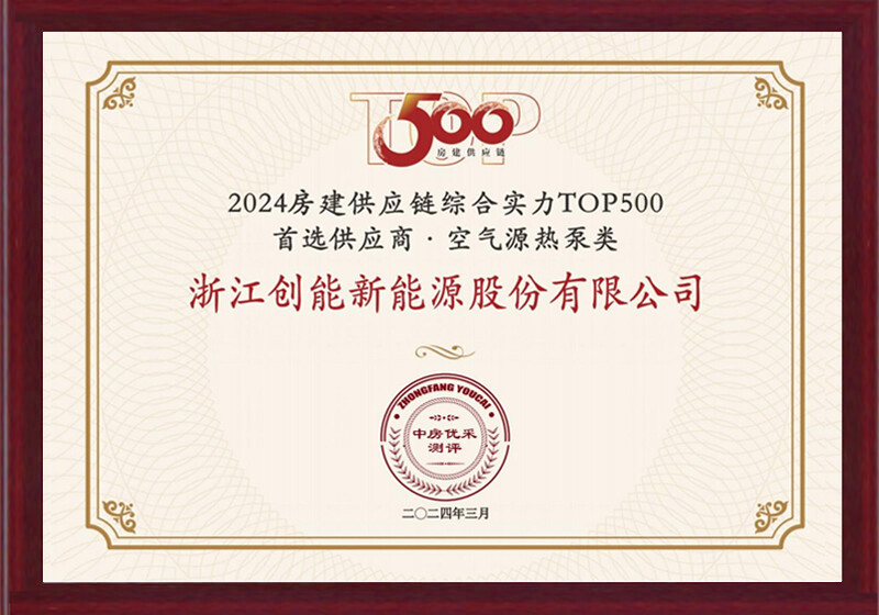 2024房建供應鏈綜合實力Top500首選供應商